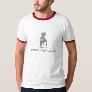 Bewegliches Recht entlang T-Shirt