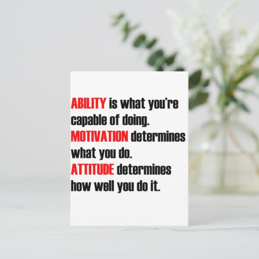 Beweglichkeit Postkarte (Stehend Vorderseite)