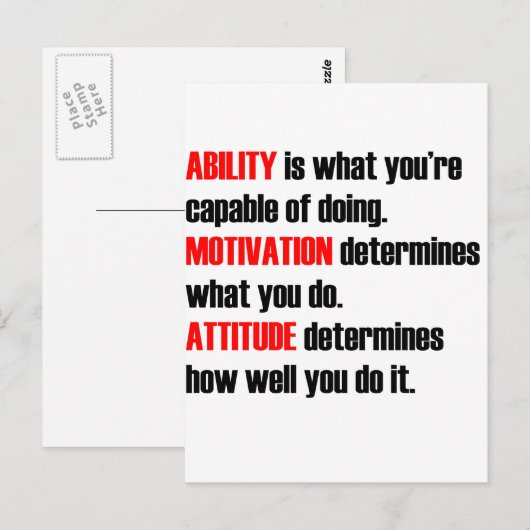 Beweglichkeit Postkarte (Vorne/Hinten)