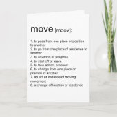 bewegt definiert karte (Vorderseite)