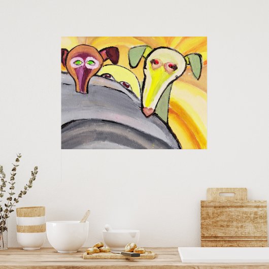 Bewegt es sich? poster (Küche)