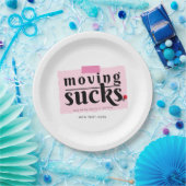 Bewegt Ist zum Kotzen! Modern Funny Farewell Good Pappteller (Party)