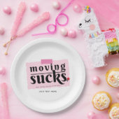 Bewegt Ist zum Kotzen! Modern Funny Farewell Good Pappteller (Party)