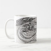 Bewegt Kaffee-Tasse wellenartig Kaffeetasse (Links)