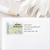 Bewegt! Notiz! Rücksendeadresse-Etikett CPLM (Insitu)