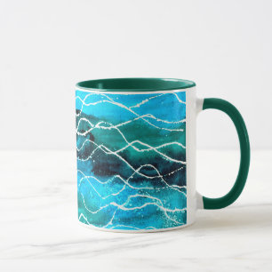 "Bewegt" Wecker-Tasse wellenartig Tasse