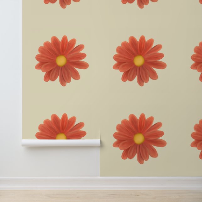 Bewegte Blütenblätter – Lebendige Blumengrafik Tapete (Anwendung)