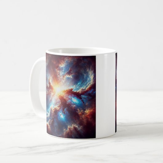 Bewegte Himmelslandschaft. Kaffeetasse (Vorderseite Links)