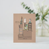 bewegte Postkarten-i wurden verschoben Ankündigungspostkarte (Stehend Vorderseite)