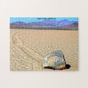 Bewegte Steine Death Valley Kalifornien. Jigsaw-Pu Puzzle