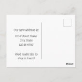 Bewegung Ankündigung Süd Dakota Pheasant Postkarte (Rückseite)