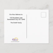 Bewegung Ankündigungspostkarte (Rückseite)