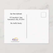 Bewegung Ankündigungspostkarte (Rückseite)