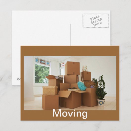 Bewegung Ankündigungspostkarte (Vorne/Hinten)