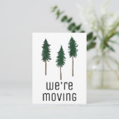 BEWEGUNG Bäume Wald Minimalistische KUNST Neues Ha Postkarte (Stehend Vorderseite)