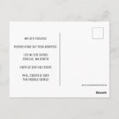 BEWEGUNG Bäume Wald Minimalistische KUNST Neues Ha Postkarte (Rückseite)