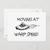Bewegung bei Warp-Geschwindigkeit Postkarte (Vorne/Hinten)