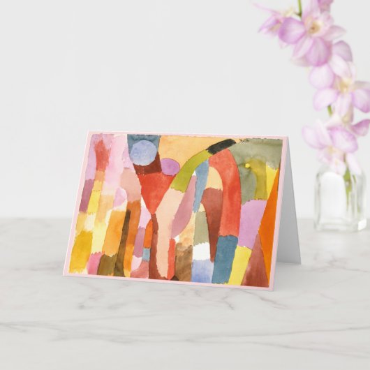 Bewegung der gewölbten Kammern, Paul Klee Karte (Orchidee)