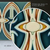 Bewegung des Abstrakten Kunstgewerbes Mitte des Ja Fliese