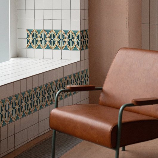 Bewegung des Abstrakten Kunstgewerbes Mitte des Ja Fliese