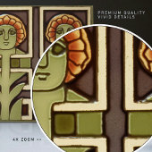 Bewegung des Abstrakten Kunstgewerbes Mitte des Ja Fliese