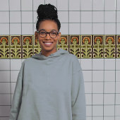 Bewegung des Abstrakten Kunstgewerbes Mitte des Ja Fliese