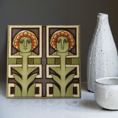 Bewegung des Abstrakten Kunstgewerbes Mitte des Ja Fliese