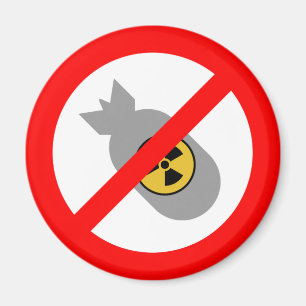Bewegung für Frieden STOP! KEIN NUKLEARER BOMB! Magnet