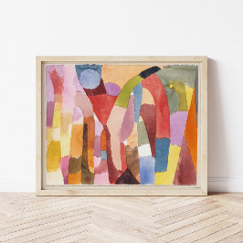 Bewegung gewölbter Kammern | Paul Klee Poster