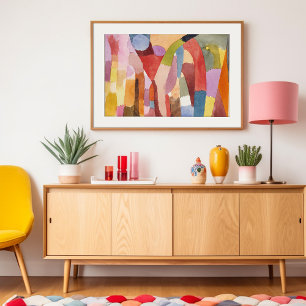 Bewegung gewölbter Kammern   Paul Klee Poster