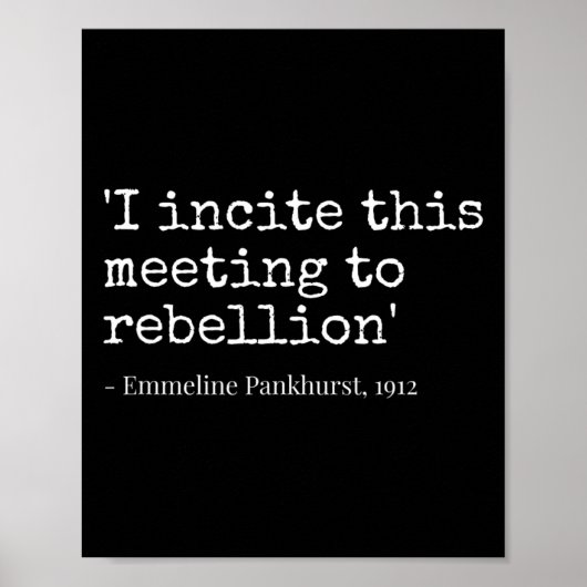 Bewegung I ruft diese Versammlung zur Auflehnung a Poster (Vorne)