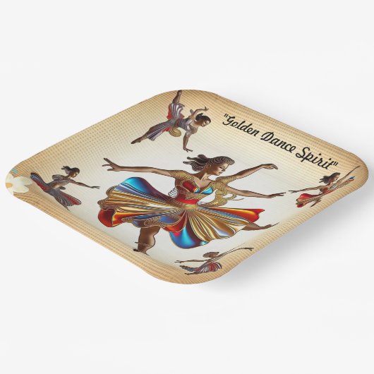 "Bewegung im Blut" Pappteller (Gewinkelt)