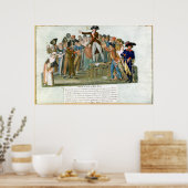 Bewegung im Garten des Palais-Royal Poster (Küche)