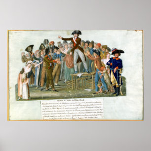 Bewegung im Garten des Palais Royal Poster