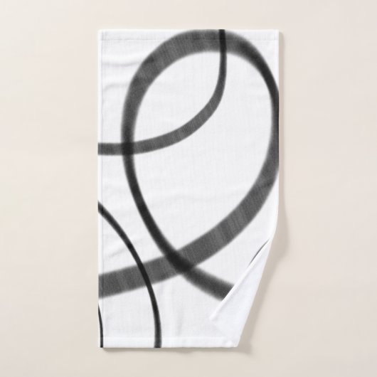 Bewegung in Schwarz und Weiß Badhandtuch Set (Handtuch)