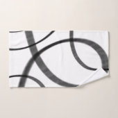 Bewegung in Schwarz und Weiß Badhandtuch Set (Handtuch)