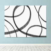 Bewegung in Schwarz und Weiß Leinwanddruck (Insitu (Holzboden))