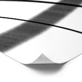 Bewegung in Schwarz und Weiß Poster (Ecke)