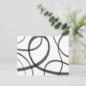 Bewegung in Schwarz und Weiß Postkarte (Stehend Vorderseite)