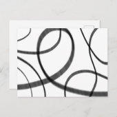 Bewegung in Schwarz und Weiß Postkarte (Vorne/Hinten)