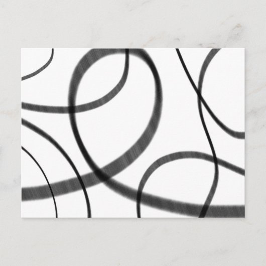 Bewegung in Schwarz und Weiß Postkarte (Vorderseite)
