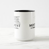 Bewegung ist Glaube, der sichtbar wird Tasse (Zentrum)