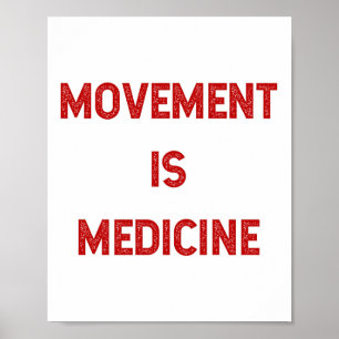 Bewegung ist Medizin Workout Inspiration Poster