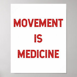 Bewegung ist Medizin Workout Inspiration Poster