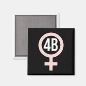 Bewegung Koreanischer Feminist Magnet (Vorderseite/Rückseite)