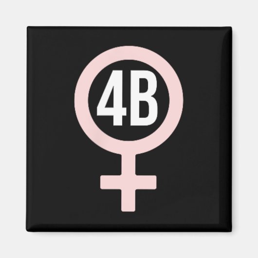 Bewegung Koreanischer Feminist Magnet (Vorne)