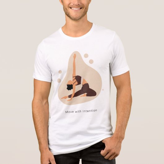 Bewegung mit Absicht Tri-Blend Shirt (Vorderseite)