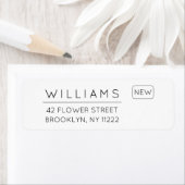 Bewegung. Neue Adresse. Minimale Typografie 01. (Insitu)