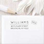 Bewegung. Neue Adresse. Minimale Typografie 01a. (Insitu)