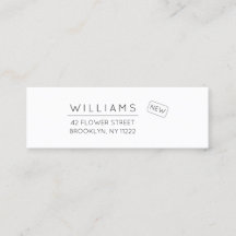 Bewegung. Neue Adresse. Minimale Typografie 01a.